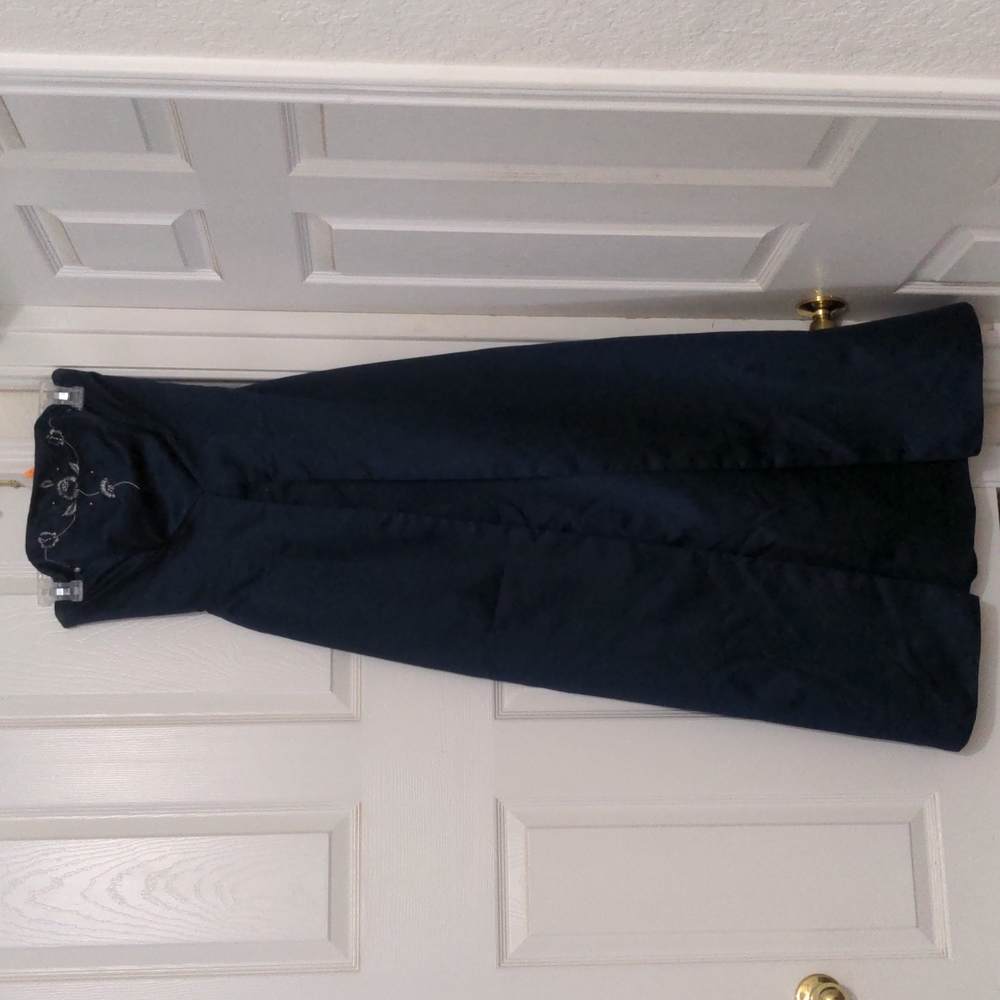 Da Vinci Women Formal Navy Blue Bridesmaid Homecoming Prom A Line Gown Sz 4